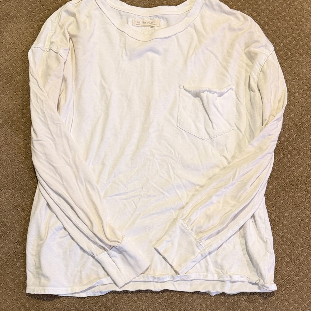 We The Free Cream Long Sleeve Tee